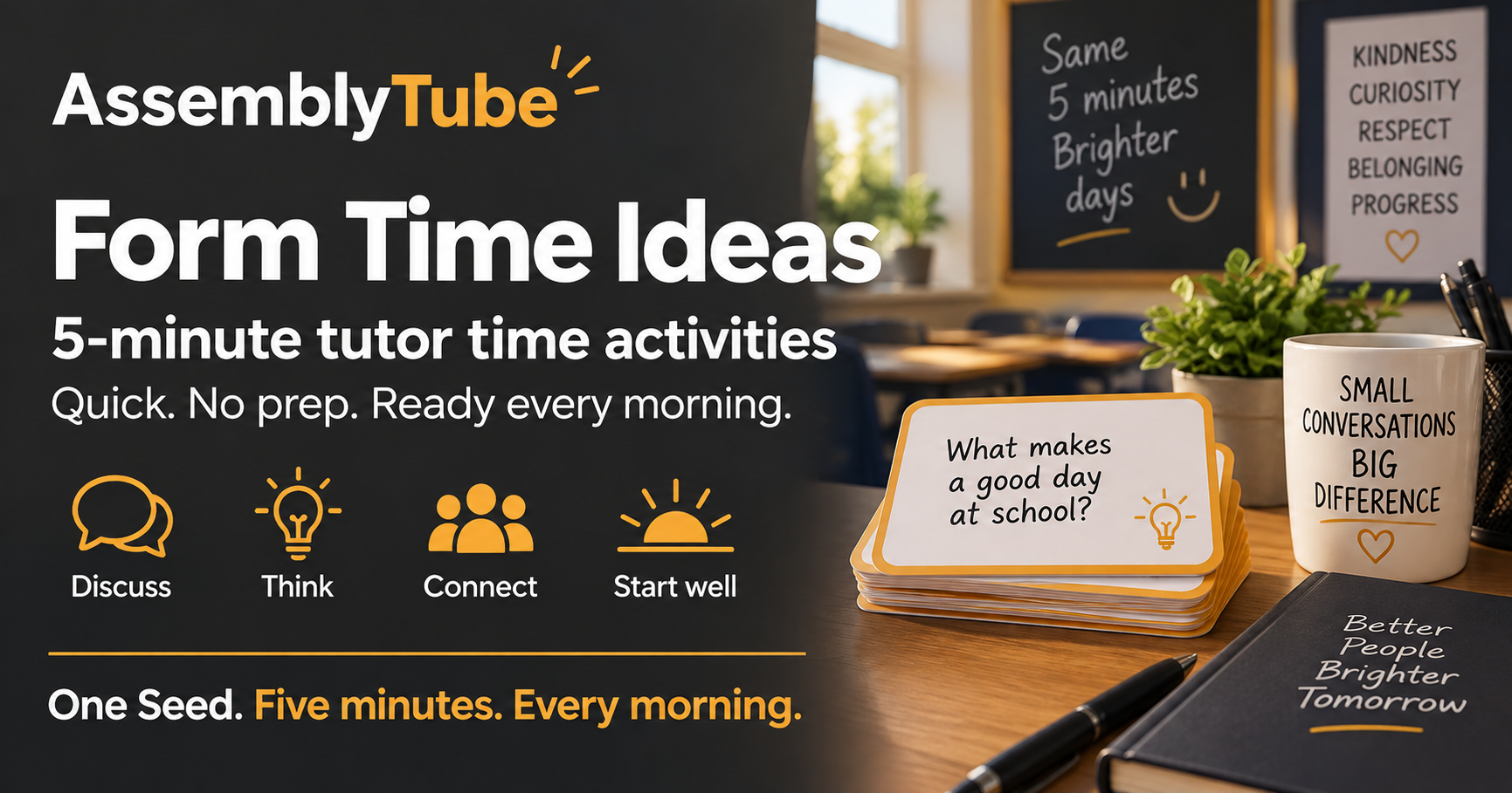 Form Time Ideas – five-minute tutor time activities