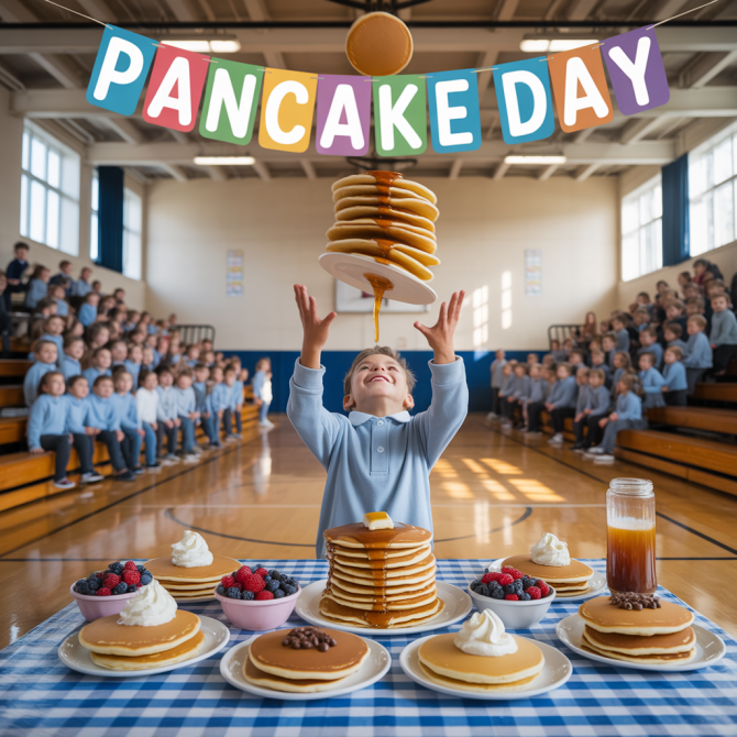 Pancake Day assembly